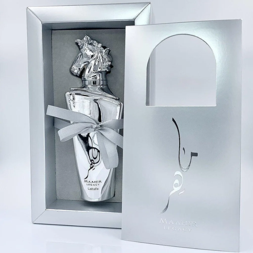 Boîte du parfum Maahir Legacy